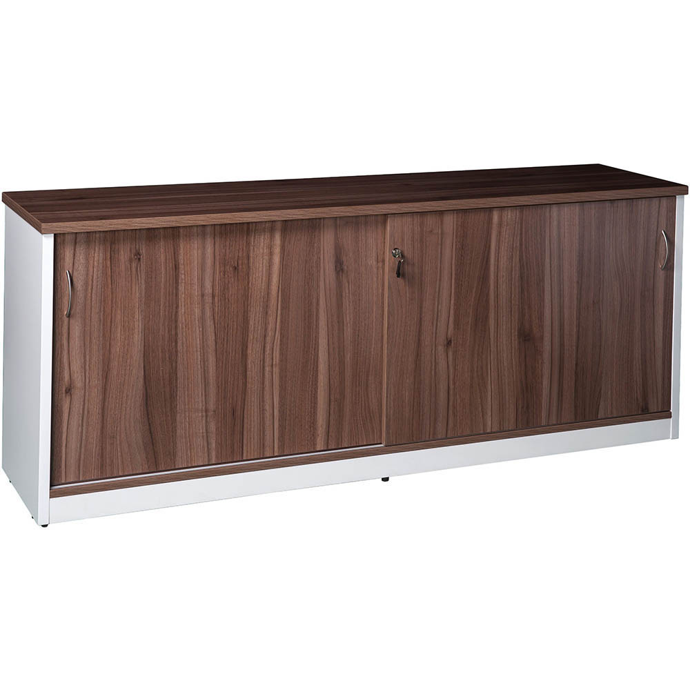 OM PREMIER CREDENZA SLIDING DOORS LOCKABLE 1500 X 450 X 720MM CASNANWHITE