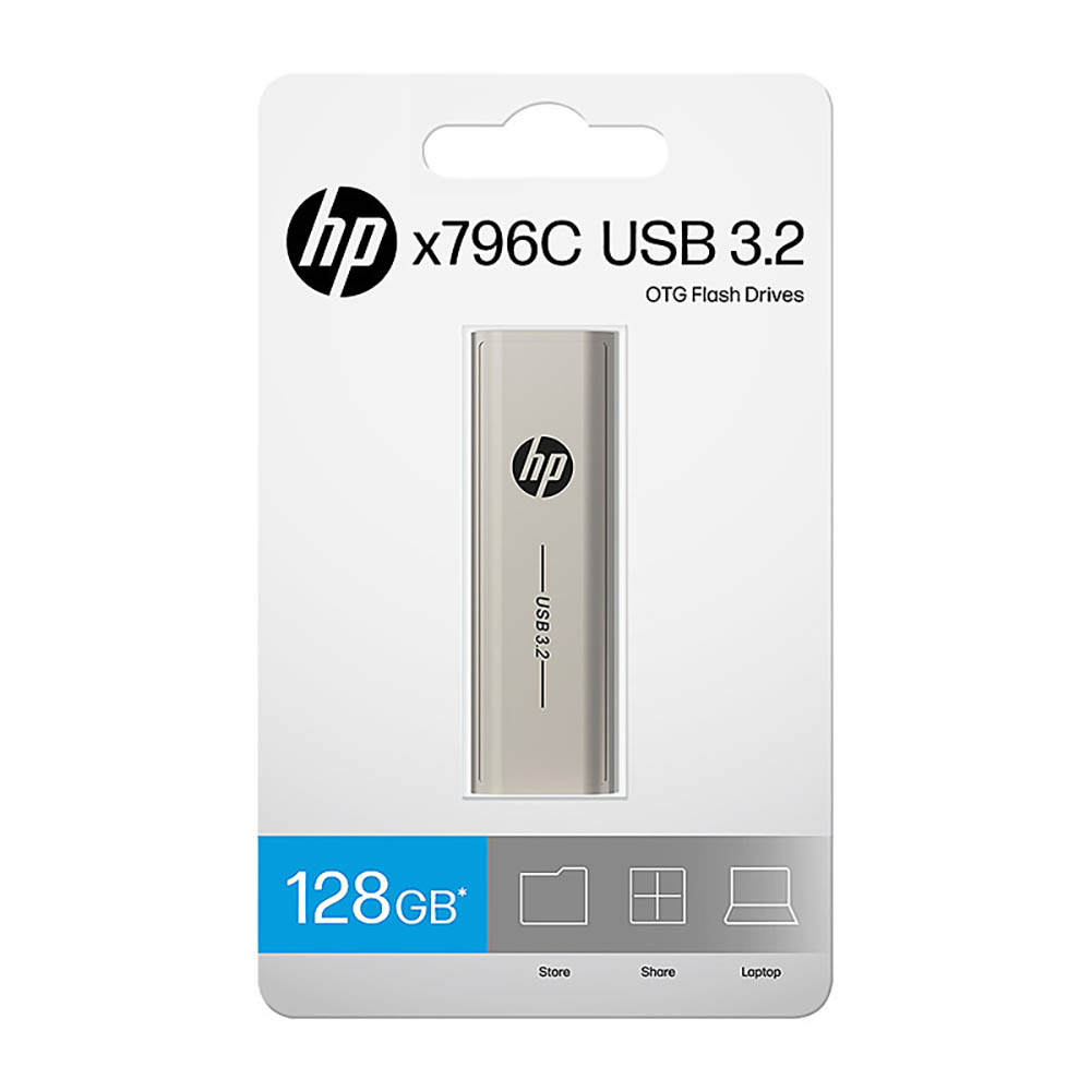 HP X796C USB 32 FLASH DRIVE 128GB SILVER