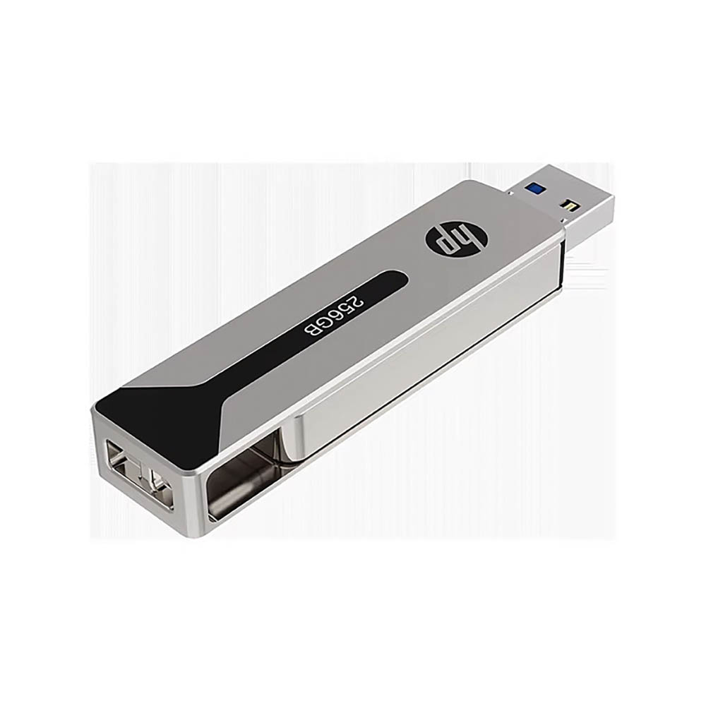 HP 911 PRO USB TYPE A AND C FLASH DRIVE 256GB SILVER