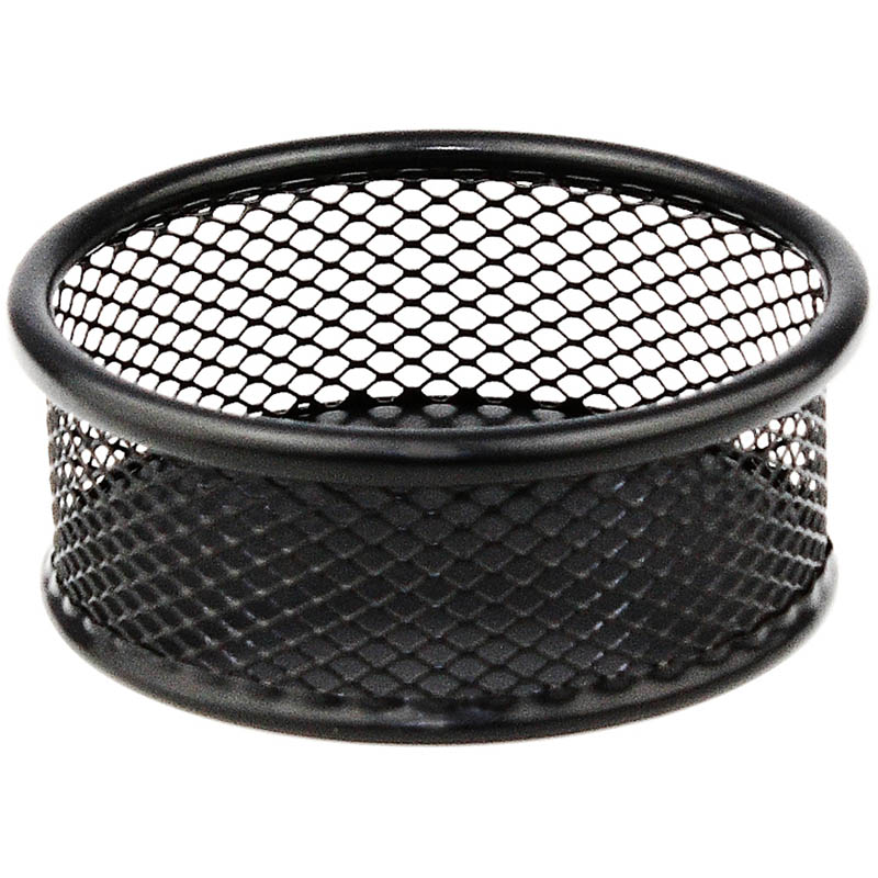 ITALPLAST WIRE MESH PAPER CLIP HOLDER BLACK