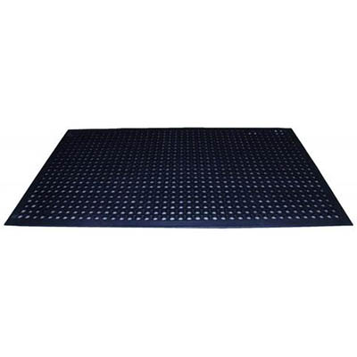 ITALPLAST ANTIFATIGUE SAFEWALK RUBBER MAT 1500 X 914MM BLACK