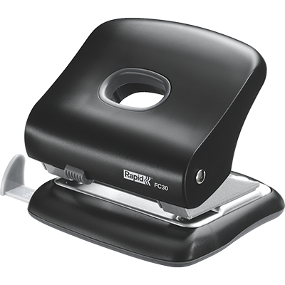 RAPID FC30 2 HOLE PUNCH BLACK