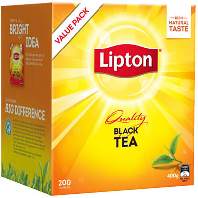 LIPTON QUALITY STRING AND TAG TEA BAGS BOX 200
