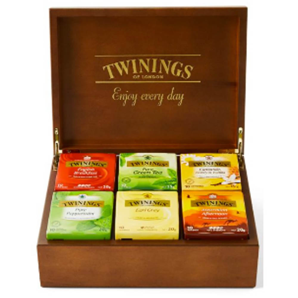 TWININGS TEA CHEST 6 COMPARTMENT