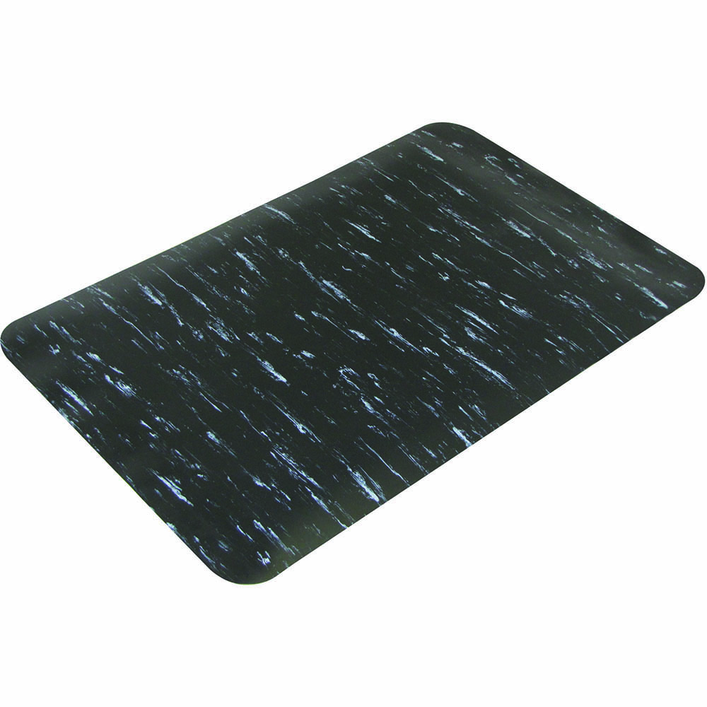 MATTEK MARBLE FOOT ANTIFATIGUE SITSTAND MAT BLACK 600 X 900MM