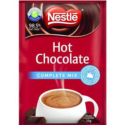 NESTLE HOT CHOCOLATE COMPLETE MIX 25G SACHETS PACK 100
