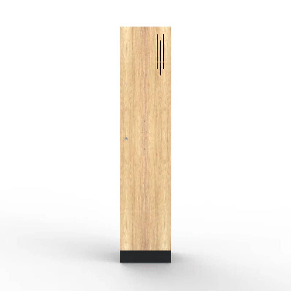 STEELCO LAMINATE LOCKER 1 DOOR 1850 X 400 X 500MM NATURAL OAK