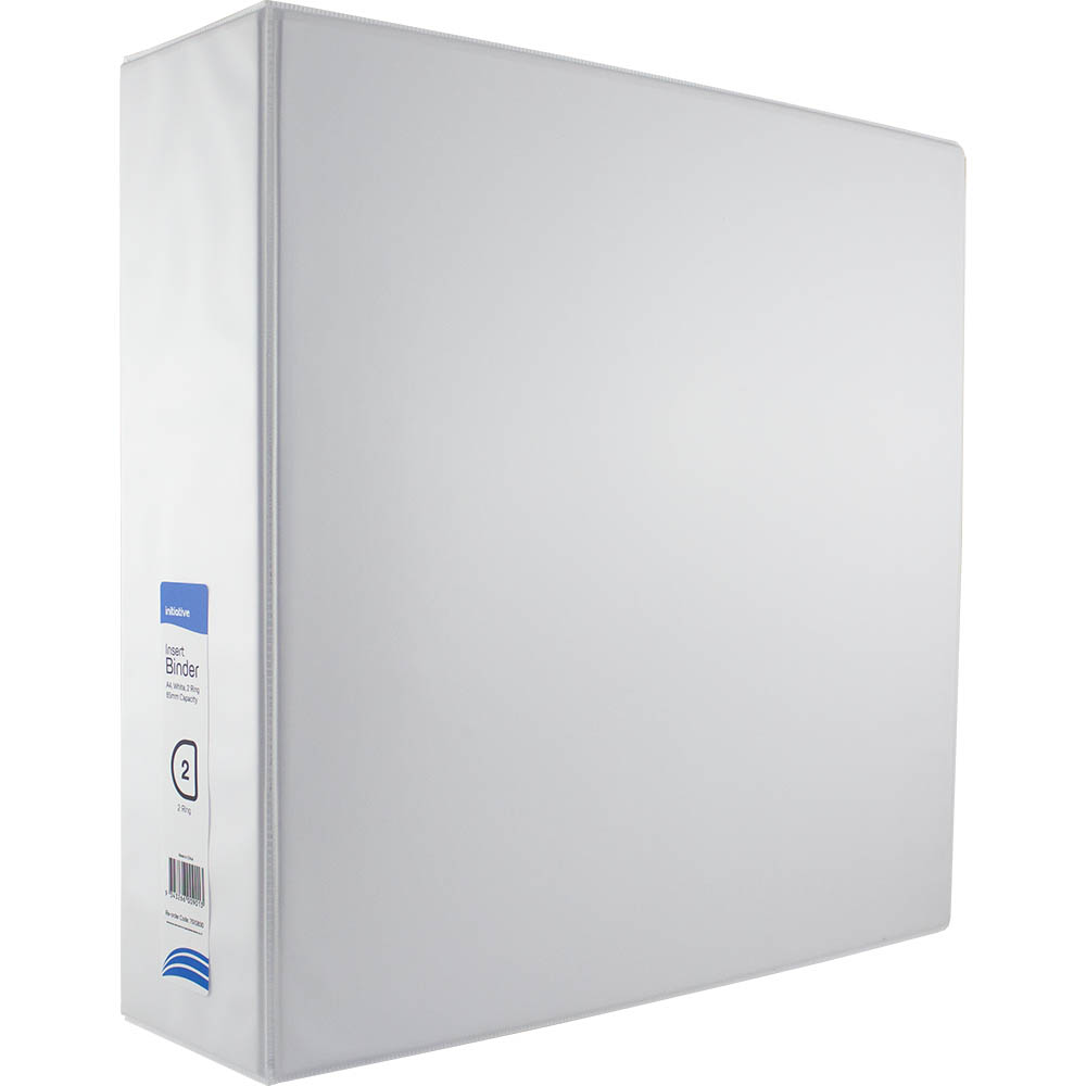INITIATIVE INSERT RING BINDER 2D 50MM A4 WHITE