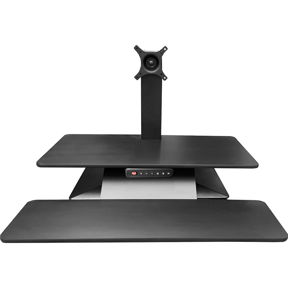 STANDESK MEMORY SITSTAND WORKSTATION 700 X 390MM BLACK