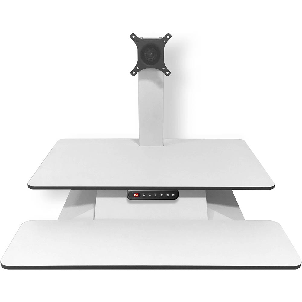 STANDESK MEMORY SITSTAND WORKSTATION 700 X 390MM WHITE
