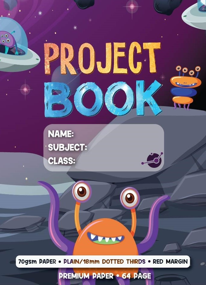 PICTOR PREMIUM PROJECT BOOK 330 X 245MM PLAINDOTTED THIRDS 18MM  MARGIN 64 PAGE ALIENS