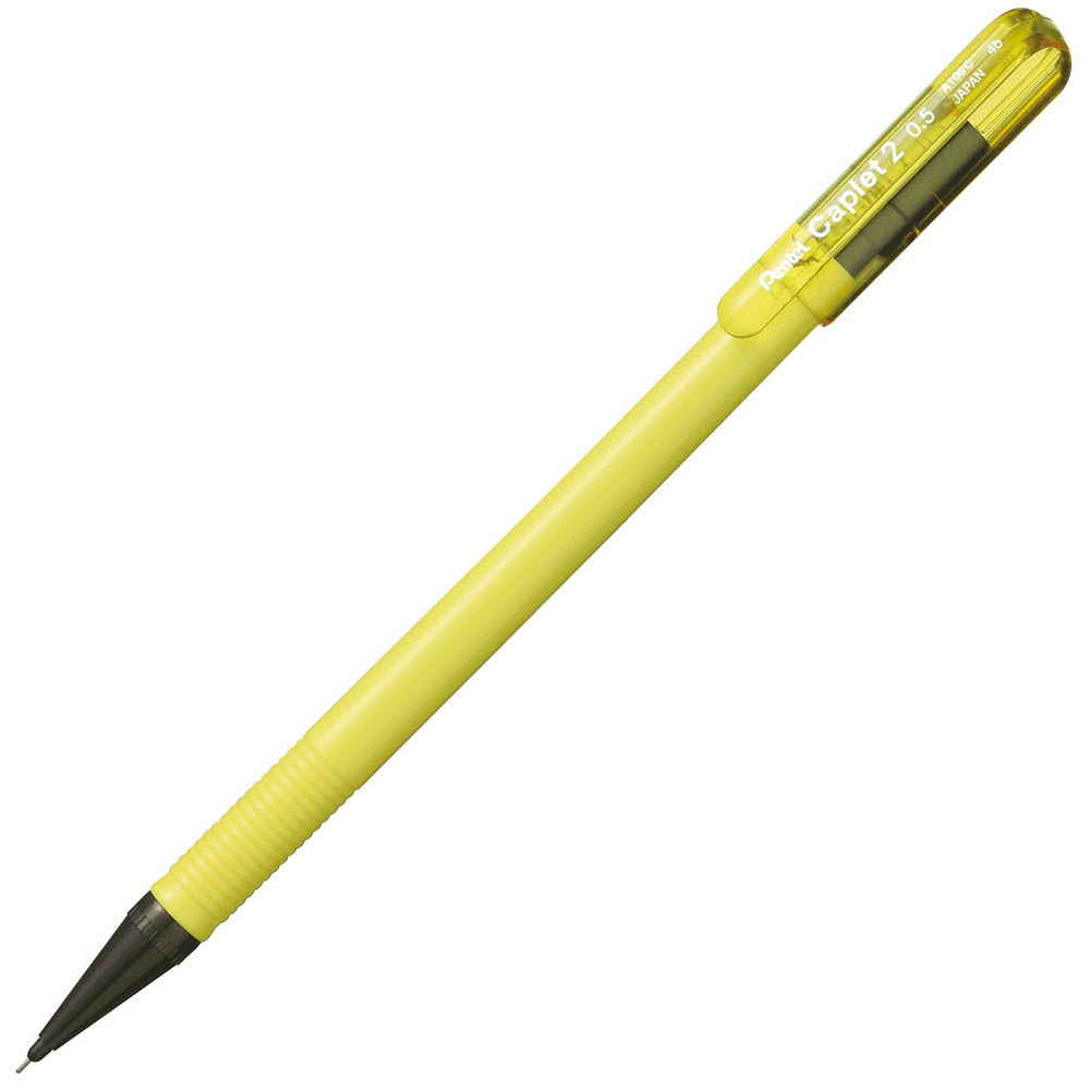 PENTEL A105 CAPLET 2 MECHANICAL PENCIL 05MM YELLOW BOX 12