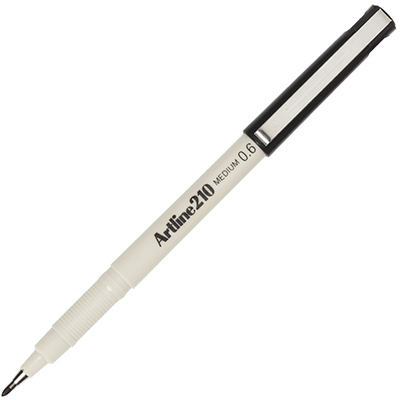 ARTLINE 210 FINELINER PEN 06MM BLACK