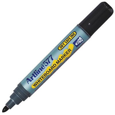 ARTLINE 577 WHITEBOARD MARKER BULLET 3MM BLACK