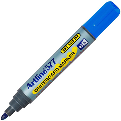 ARTLINE 577 WHITEBOARD MARKER BULLET 3MM BLUE