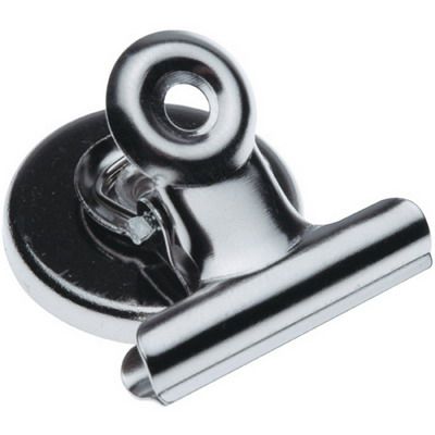 ESSELTE BULLDOG CLIP MAGNETIC ROUND 30MM SILVER