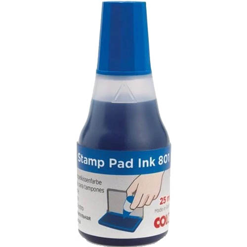 COLOP 801 STAMP PAD INK REFILL 25ML BLUE