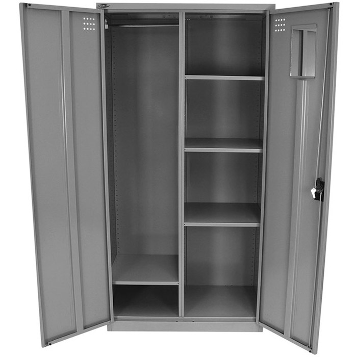 STEELCO PERSONAL WARDROBE 1830 X 914 X 463MM SILVER GREY