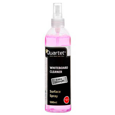 QUARTET WHITEBOARD CLEANER EXTRA STRENGTH 500ML PINK