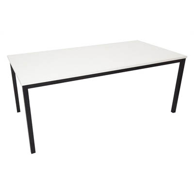 RAPIDLINE STEEL FRAME TABLE 1500 X 750MM NATURAL WHITE