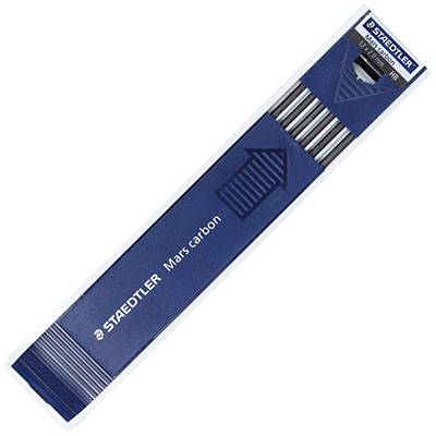 STAEDTLER 200 MARS MICRO CARBON MECHANICAL PENCIL LEAD REFILL HB 20MM TUBE 12
