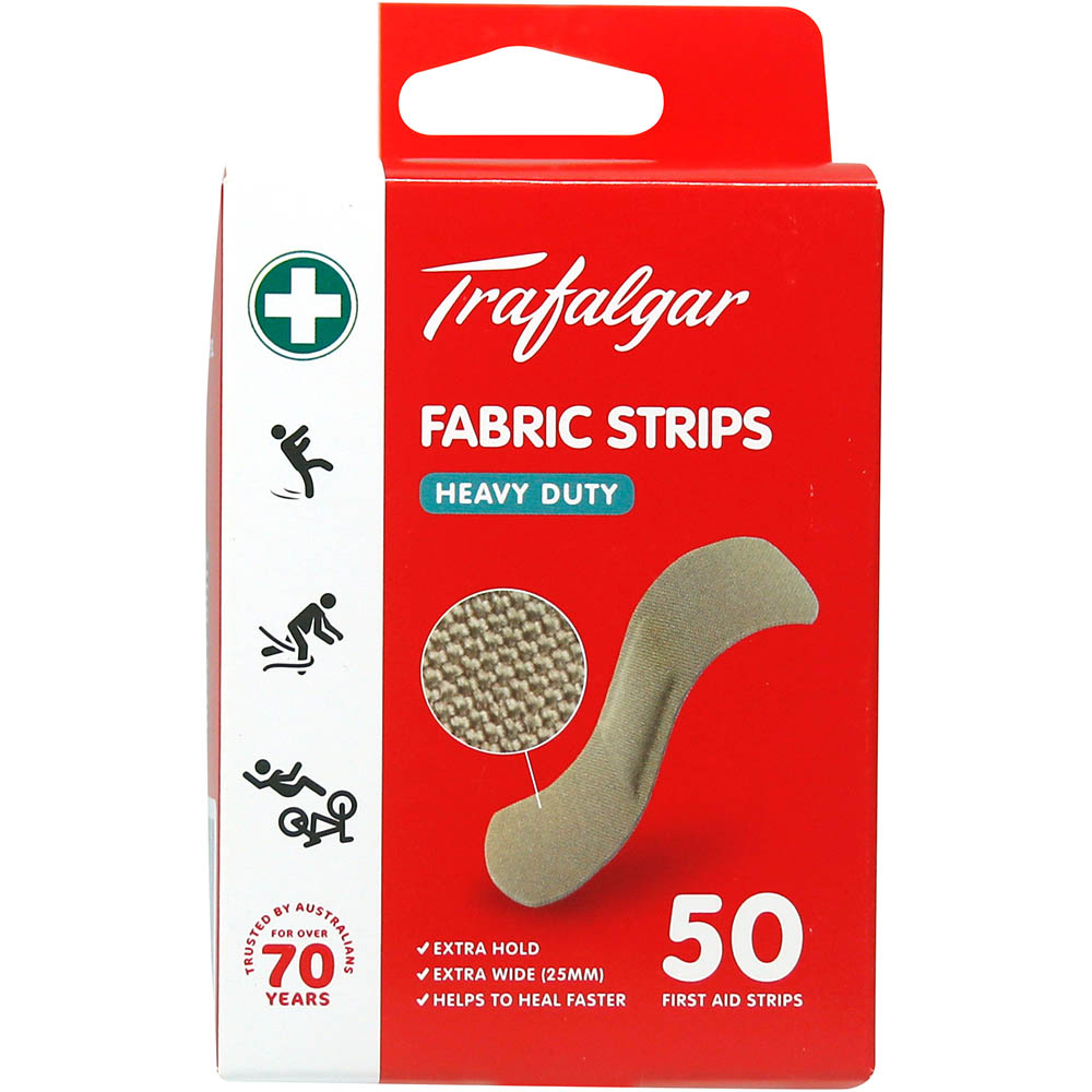 TRAFALGAR HEAVY DUTY FABRIC STRIPS PACK 50
