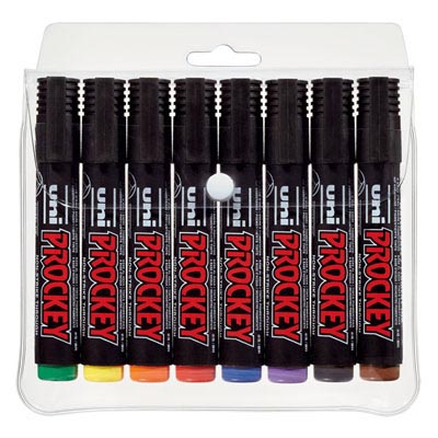 UNIBALL PM126 PROCKEY MARKER CHISEL 57MM ASSORTED PACK 8