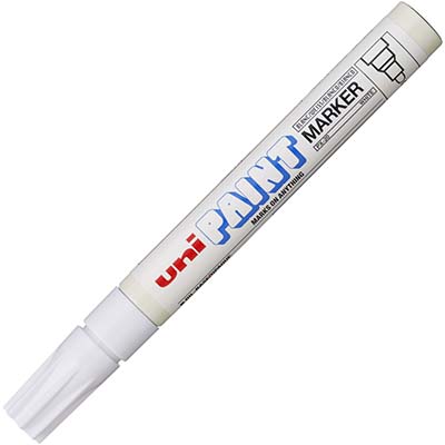 UNIBALL PX20 PAINT MARKER BULLET 28MM WHITE