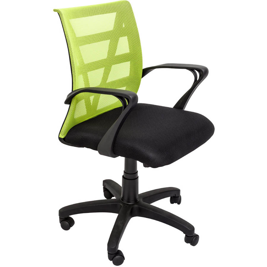 RAPIDLINE VIENNA MESH CHAIR MEDIUM BACK LIME