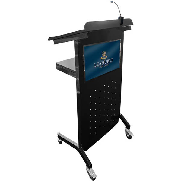 VISIONCHART COMMUNICATE PROFESSIONAL LECTERN 600 X 400 X 1200MM BLACK