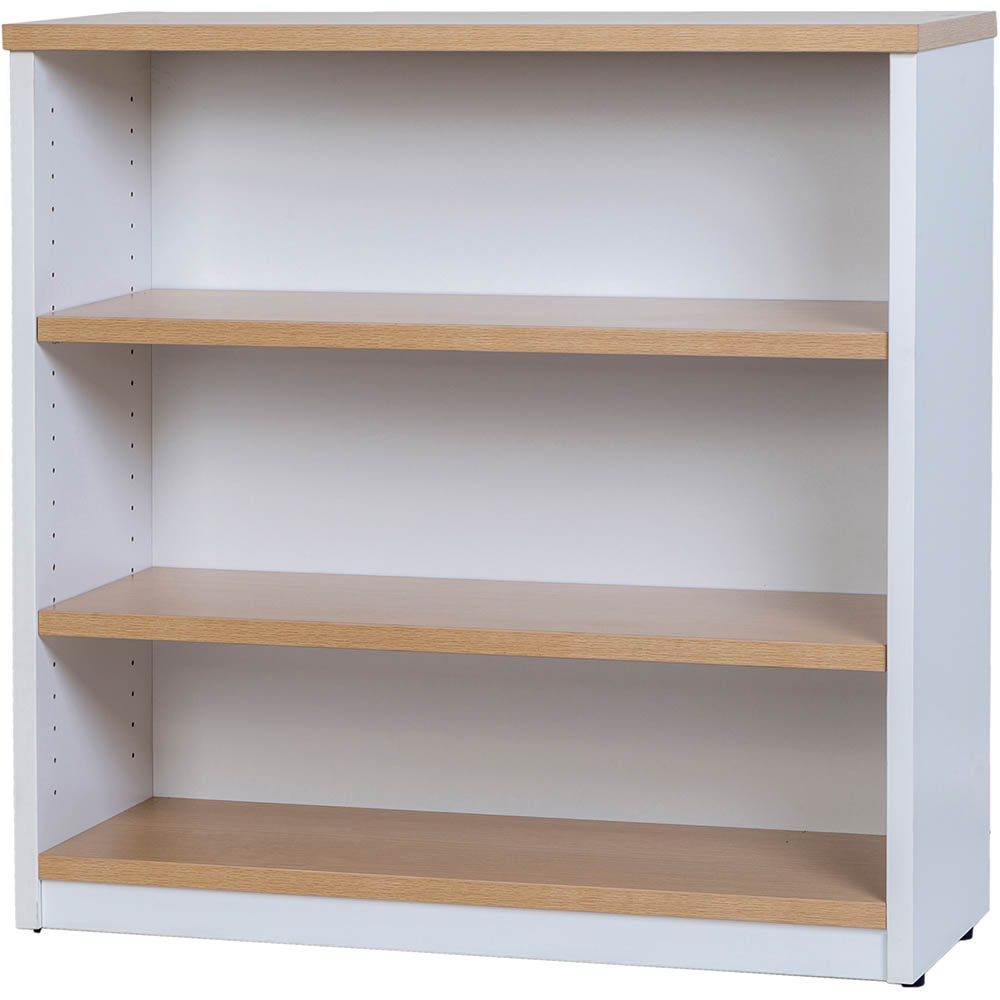 YS DESIGN OXLEY BOOKCASE 3 SHELF 900 X 315 X 900MM OAKWHITE