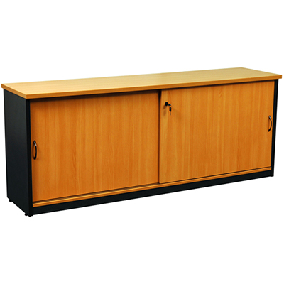 YS DESIGN OXLEY CREDENZA 1200 X 450 X 730MM BEECHIRONSTONE