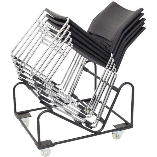 RAPIDLINE STACKING CHAIR TROLLEY BLACK
