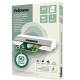FELLOWES SUSTAINABLE LAMINATING POUCH LIGHT GLOSS A4 CLEAR PACK 100