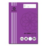 OLYMPIC GRID BOOK 10MM A4 64 PAGES PURPLE