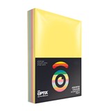 OPTIX PAPER 80GSM A4 ASSORTED BRIGHTS COLOURS PACK 200