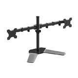 SHINTARO DUAL MONITOR ADJUSTABLE DESK BLACK