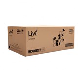 LIVI ESSENTIALS EXTRA LARGE HAND TOWEL 1 PLY 150 SHEETS 230 X 240MM CARTON 16