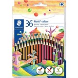 STAEDTLER 185 NORIS COLOUR PENCILS ASSORTED BOX 36