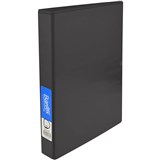 BANTEX INSERT RING BINDER PP 4D 25MM A4 BLACK