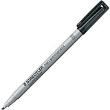 STAEDTLER MARKER LUMOCOLOR NON PERMANENT CHISEL 25mm BLACK
