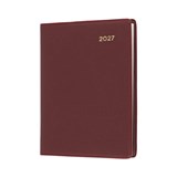COLLINS BELMONT POCKET 337PV78 DIARY WEEK TO VIEW WITH PENCIL A7 BURGUNDY