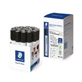 STAEDTLER 351 LUMOCOLOR WHITEBOARD MARKER BULLET BLACK CUP 19