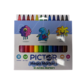 PICTOR COLOURED MEGA MARKERS PACK 12