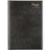 CUMBERLAND 41EPBK ELEGANT APPOINTMENT DIARY DAY TO PAGE A4 BLACK