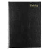 CUMBERLAND 42ECBK CASEBOUND DIARY 2 DAYS TO PAGE A4 BLACK