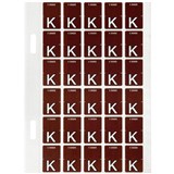 AVERY 44411 LATERAL FILE LABEL TOP TAB COLOUR CODE K 20 X 30MM BROWN PACK 150