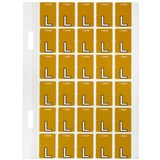 AVERY 44412 LATERAL FILE LABEL TOP TAB COLOUR CODE L 20 X 30MM MUSTARD PACK 150