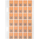AVERY 44413 LATERAL FILE LABEL TOP TAB COLOUR CODE M 20 X 30MM PINK WITH STRIPE PACK 150