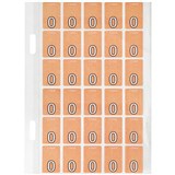 AVERY 44415 LATERAL FILE LABEL TOP TAB COLOUR CODE O 20 X 30MM ORANGE WITH STRIPE PACK 150